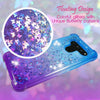 For LG V50, V50 ThinQ 5G Liquid Quicksand Glitter Soft Rubber Bling Case Cover w Ring