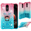 For LG Stylo 4| 4 Plus| Liquid Glitter Rubber Clear Phone Case Cover