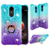 For LG Stylo 5, 5 Plus, 5v| Liquid Glitter Rubber Clear Phone Case Cover