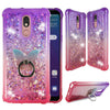 For LG Stylo 5, 5 Plus, 5v| Liquid Glitter Rubber Clear Phone Case Cover