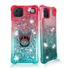 For LG K92 (5G) - Liquid Glitter Bling Clear Protective Case Cover + Ring Stand