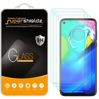 [3-Pack] Supershieldz Tempered Glass Screen Protector for Motorola Moto G8 Power