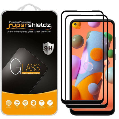 2XSupershieldz Full Cover Tempered Glass Screen Protector for Samsung Galaxy A11 - Place Wireless