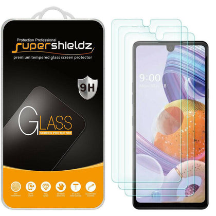[3-Pack] Supershieldz Tempered Glass Screen Protector for LG Stylo 6 - Place Wireless