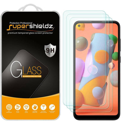 [3-Pack] Supershieldz Tempered Glass Screen Protector for Samsung Galaxy A11 - Place Wireless