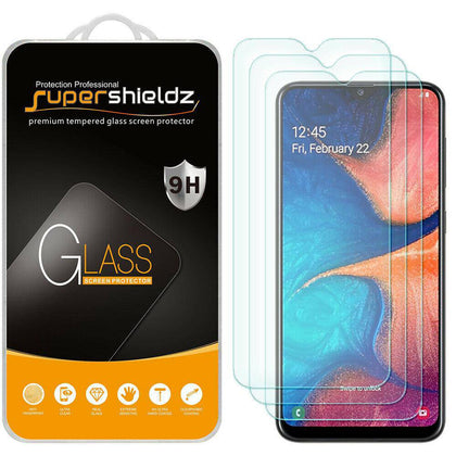 [3-Pack] Supershieldz Tempered Glass Screen Protector for Samsung Galaxy A20 - Place Wireless