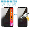 For iPhone 12 Pro 11 Pro Max XR Anti-Spy Tempered Glass Privacy Screen Protector