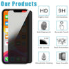 For iPhone 12 Pro 11 Pro Max XR Anti-Spy Tempered Glass Privacy Screen Protector