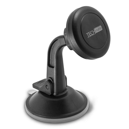 TechMatte MagGrip Dashboard and Windshield Magnetic Universal Car Mount (Black) - Place Wireless