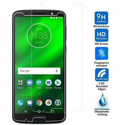 2X Premium Tempered Glass Screen Protector Saver for Motorola Moto G6 Plus