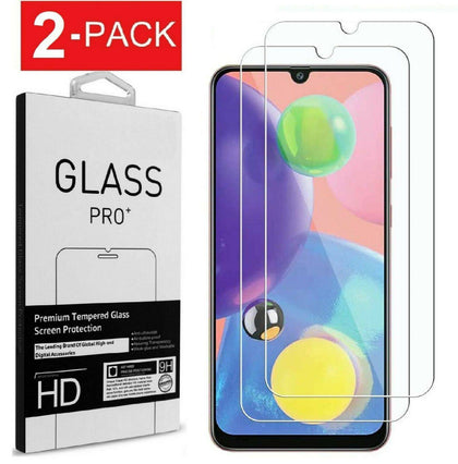 2-Pack Premium Real 9H Tempered Glass Screen Protector Film For LG K51 - Place Wireless