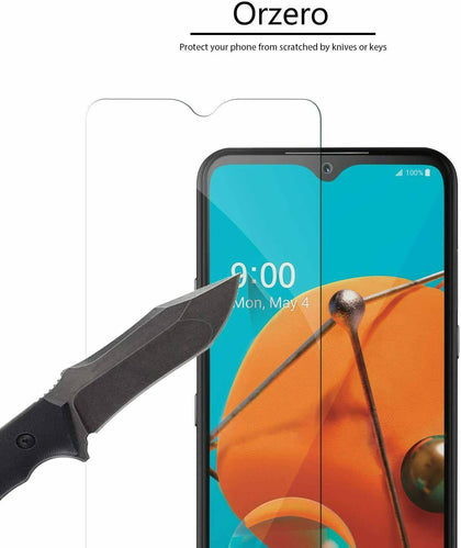 2-Pack Premium Real 9H Tempered Glass Screen Protector Film For LG K51 - Place Wireless
