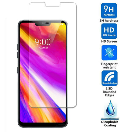 2-Pack Premium Tempered Glass Screen Protector Saver for LG G7 ThinQ - Place Wireless