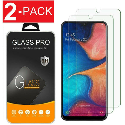 [2-Pack] Tempered Glass Screen Protector for Samsung Galaxy A20 / A30 / A40 /A50 - Place Wireless