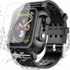 Waterproof Case For Apple iWatch Series 3 4 Dirtproof & Soft Bands 38/40/42/44mm