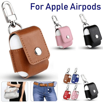 Strap Holder Leather Case Cover For Apple Airpod Air 1,2,Accessorie - Place Wireless