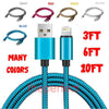 Braided USB Charger Cable for iPhone 6 7 8 11 Plus Lightning XR XS 3FT 6FT 10FT