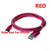 Braided USB Charger Cable for iPhone 6 7 8 11 Plus Lightning XR XS 3FT 6FT 10FT