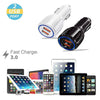 Dual USB 3.1A 12V Car Charger Adapter 3.0 Fast Charging For Android Samsung USA