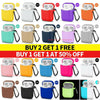 For AirPods Silicone Case + Keychain Protective Cover Skin For AirPod Case 2 & 1