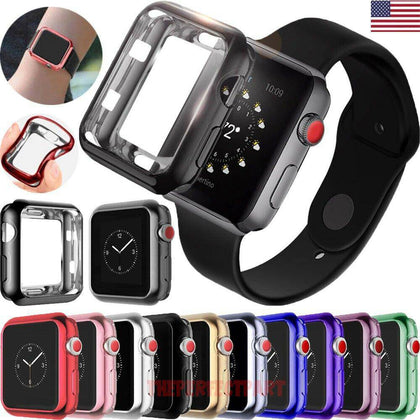 For Apple Watch 5 4 3 2 Full Case Cover Screen Protector iWatch 38/42mm 40/44mm - Place Wireless