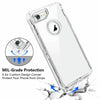 For iPhone 6 6S 7 8 X Plus Clear Defender Transparent Case (Clip Fits Otterbox)