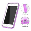 For iPhone 6 6S 7 8 X Plus Clear Defender Transparent Case (Clip Fits Otterbox)