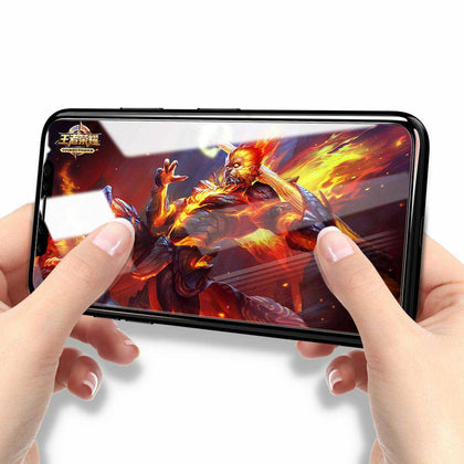 For iPhone X/XS, XS Max, XR, 11, 11 Pro Premium Full Coverage Tempered Glass Screen Protector - Place Wireless