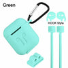 Strap Holder & Silicone Case Cover For Apple AirPod Air Pod Accessories AirPods