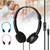 Kids Over Wired Ear Headphones Headband Kids Girl Earphones Pink for iPad/Tablet