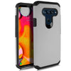 for LG V40, V40 ThinQ 2018 Heavy Duty Defender Impact Shockproof Hybrid Case