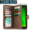 for Moto G7 Play Leather 8 Card Slot Magnetic Wallet Case[DETACHABL