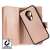 for Moto G7 Play Leather 8 Card Slot Magnetic Wallet Case[DETACHABL