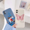 For iPhone 12 ,mini ,11 Pro Max, X/XR/Xs Max, 7/8+, Butterfly Soft Silicone Case