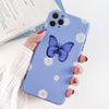 For iPhone 12 ,mini ,11 Pro Max, X/XR/Xs Max, 7/8+, Butterfly Soft Silicone Case