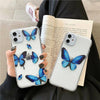 For iPhone 12 ,mini ,11 Pro Max, X/XR/Xs Max, 7/8+, Butterfly Soft Silicone Case