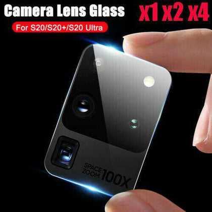 For Samsung Galaxy S20, S20 Ultra, S20+ Tempered Glass Camera Lens Screen Protector - Place Wireless