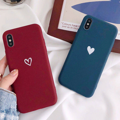 For AppLe Iphone 11 Pro Max  8 Plus XS  MAX XR Slim Love Heart Cute ♡♥  Girls Women Phone Case Cover ♡♥ - Place Wireless