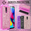 For LG Stylo 5/5v/5+/5x Case Hybrid Luxury Glitter Bling Cover/ Screen Protector