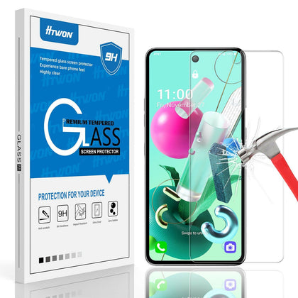 For LG K92 5G,LG LM-K920AM Premium HD Tempered Glass Protective Screen Protector - Place Wireless