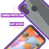 For Samsung Galaxy A21/A11/A01 Case Clear Phone Cover Built-In Screen Protector