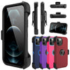 For iPhone 12/Pro/Max/5G Case With Stand Belt Clip Hybrid Rugged Defender Cover