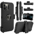 For iPhone 12/Pro/Max/5G Case With Stand Belt Clip Hybrid Rugged Defender Cover - Place Wireless