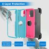 For iPhone 12/Pro/Max/5G Case With Stand Belt Clip Hybrid Rugged Defender Cover