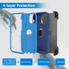 For iPhone 12/Pro/Max/5G Case With Stand Belt Clip Hybrid Rugged Defender Cover