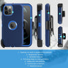 For iPhone 12/Pro/Max/5G Case With Stand Belt Clip Hybrid Rugged Defender Cover