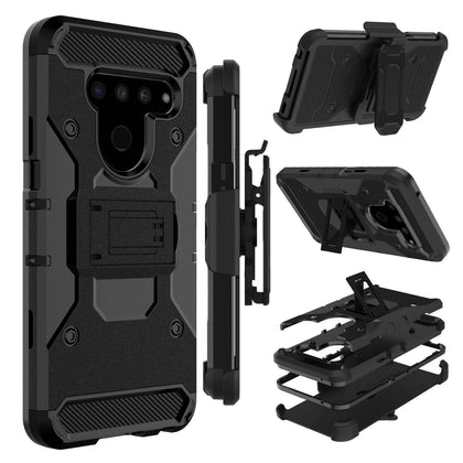For LG V50 ThinQ 5G Phone Case Shockproof Holster With Belt Clip Stand Cover - Place Wireless