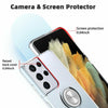 For Samsung Galaxy S21/S21+/S21 Ultra 5G Case Clear Stand Cover，Screen Protector