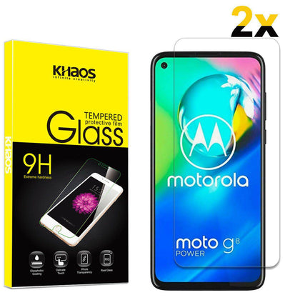 2-Pack Khaos For Motorola Moto G8 Power Tempered Glass Screen Protector