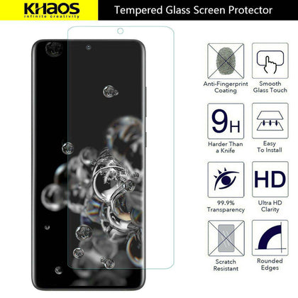 3-Pack Khaos For Samsung Galaxy S20 Ultra Tempered Glass Screen Protector - Place Wireless